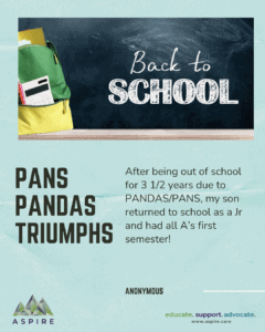 PANS PANDAS triump story anon 1