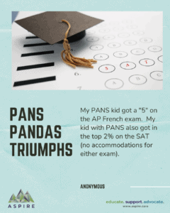 PANS PANDAS triump story anon 2