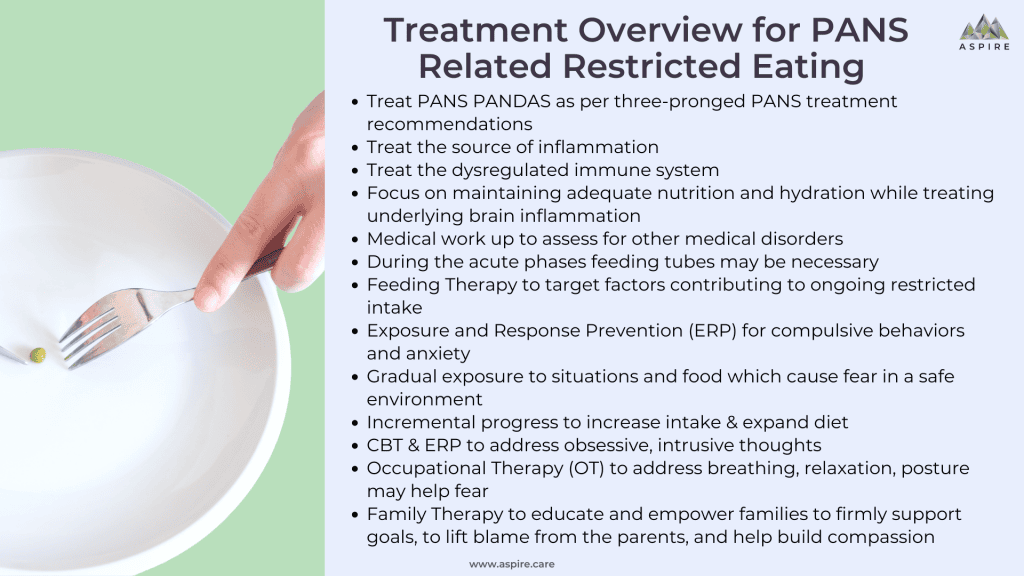 Treatment for PANS eating restrictions aspire pandas